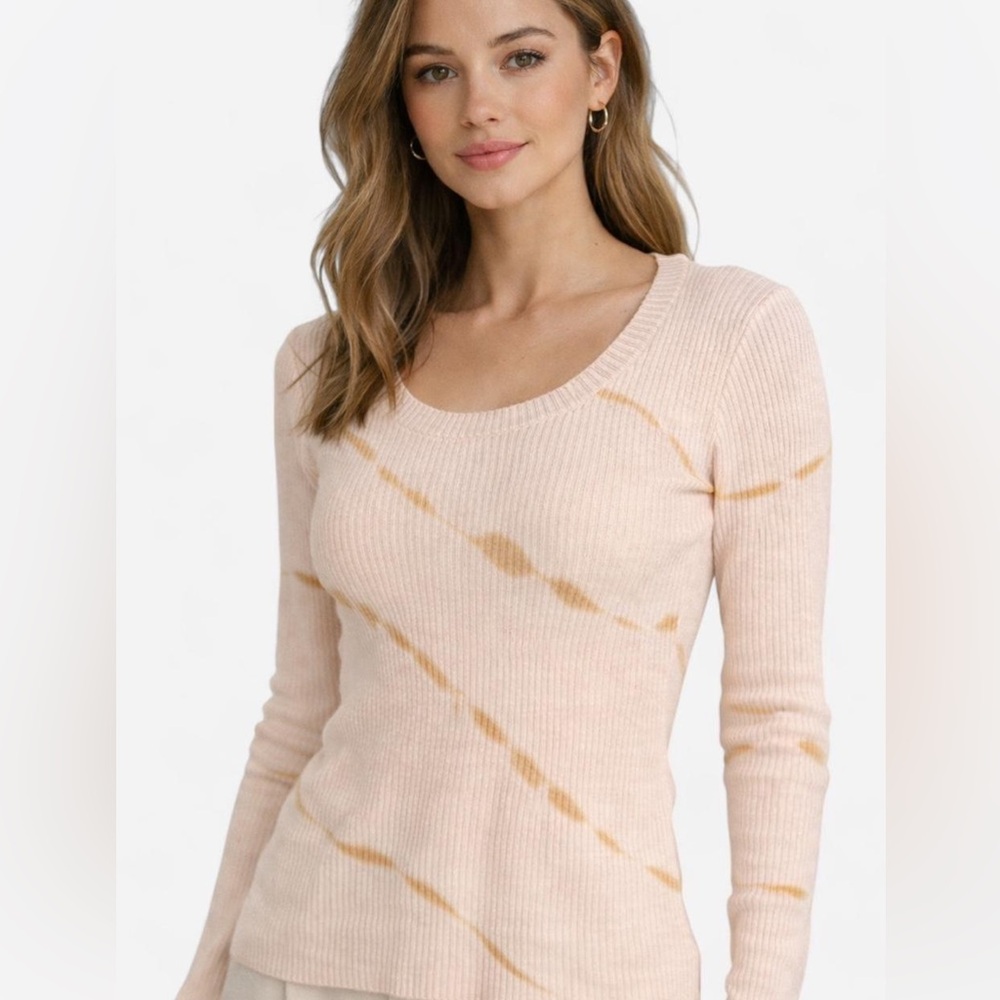 Central Park West Women's Sweater - Pink and Tan